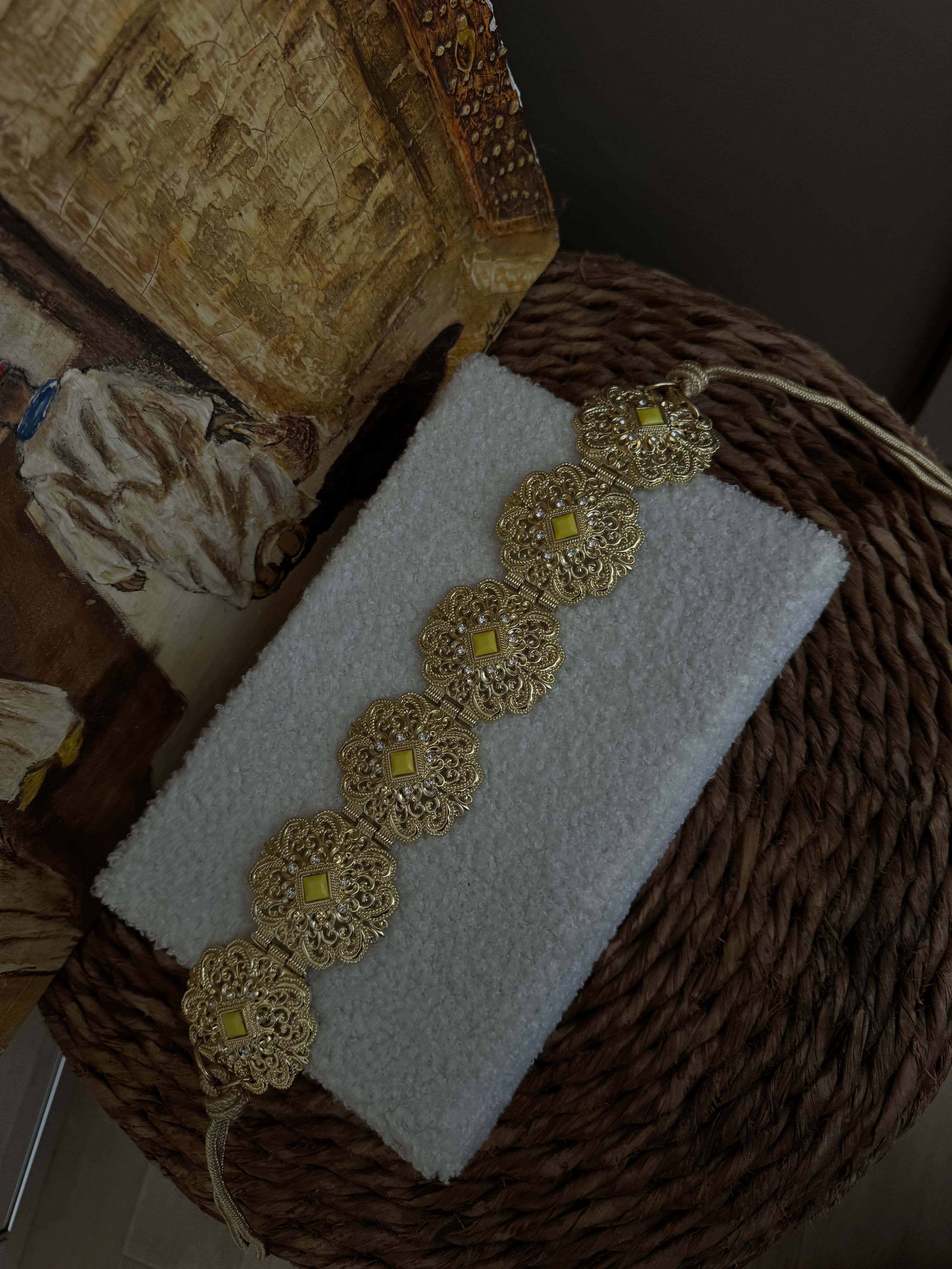 Ceinture Mdemma métal dorée