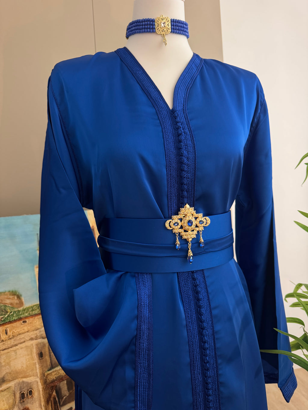 Silk mermaid caftan