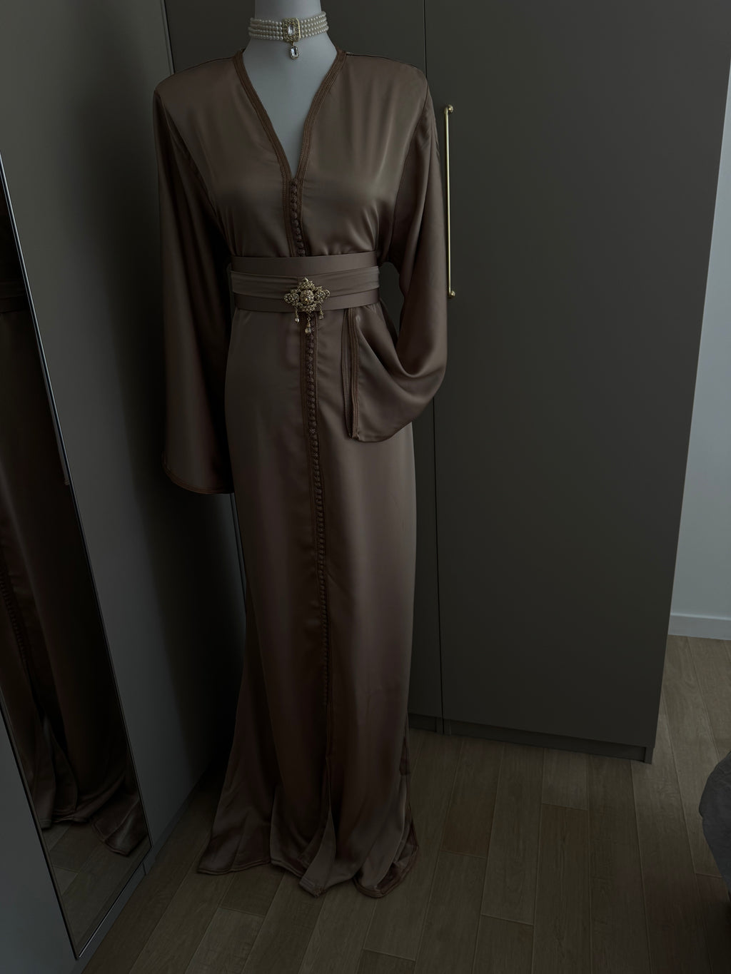 Caftan sirène drap de soie