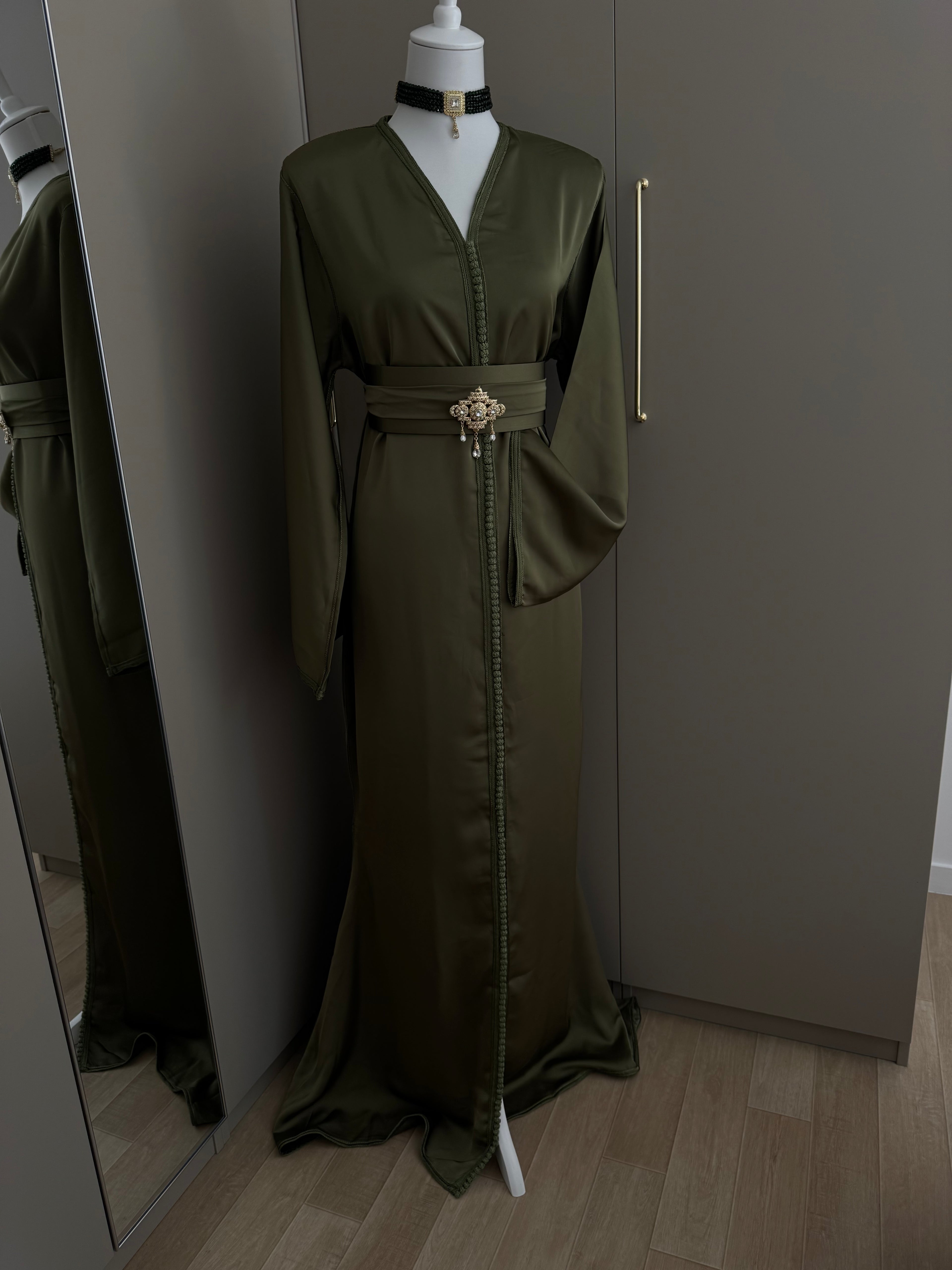 Caftan sirène drap de soie