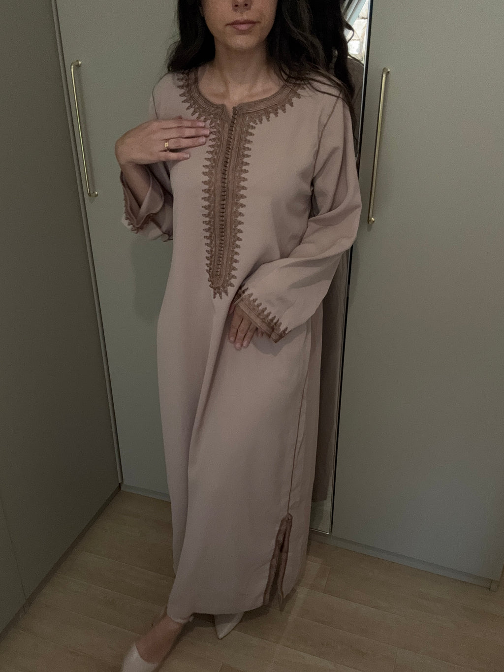 Caftan en crêpe de soie - gamme prestige