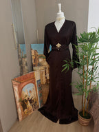 Silk mermaid caftan
