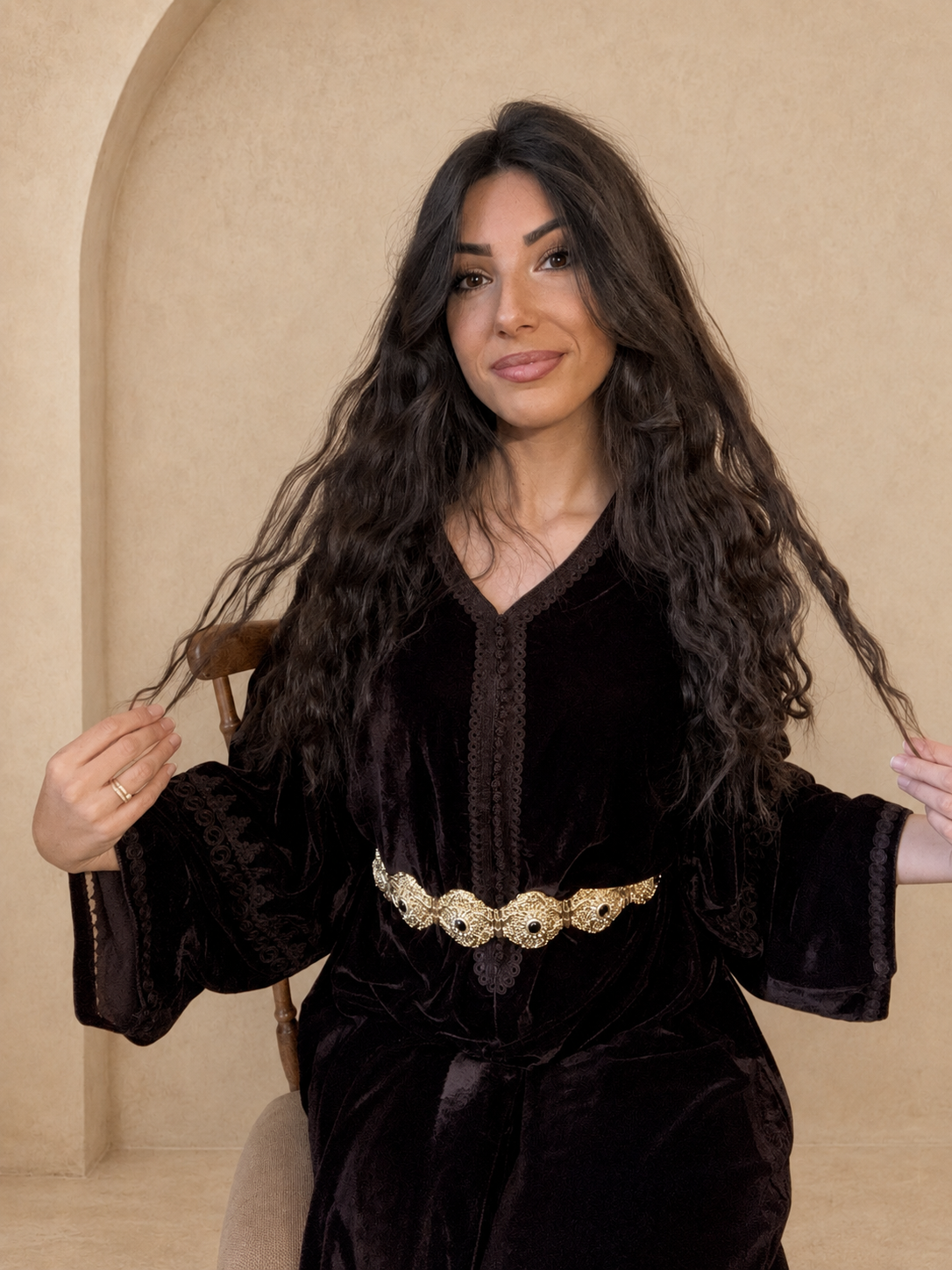 Caftan velours Soukoun