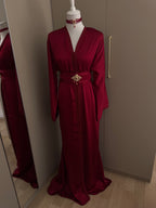 Silk mermaid caftan