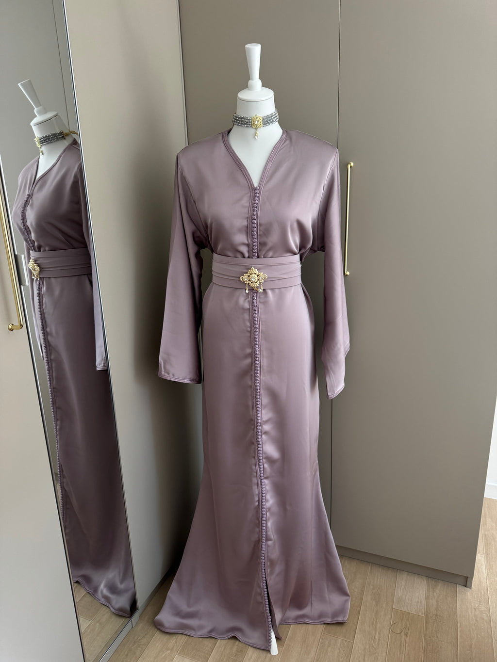 Caftan sirène drap de soie