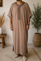 Men's Moroccan Gandoura in Milfa Silk - Prestige Collection