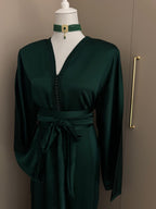 Silk mermaid caftan