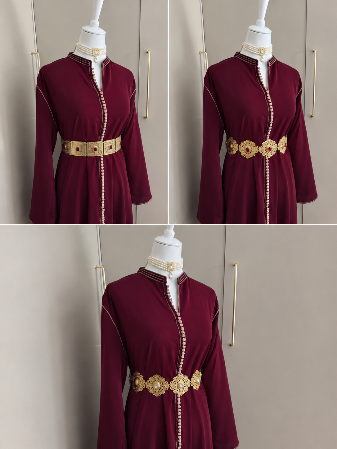 Caftan bicolore