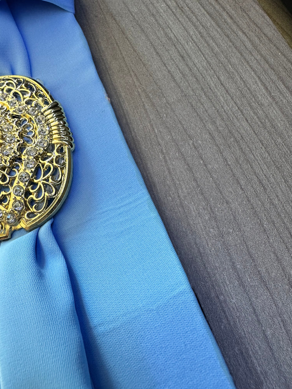 Caftan bicolore ceinture Défectueuse