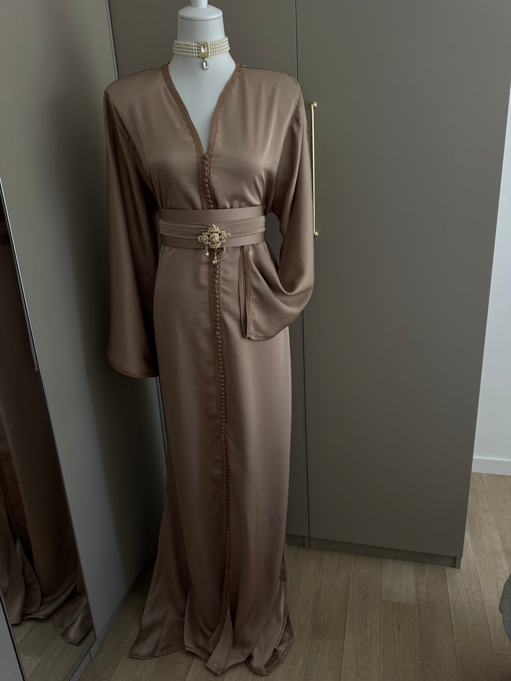 Caftan sirène drap de soie