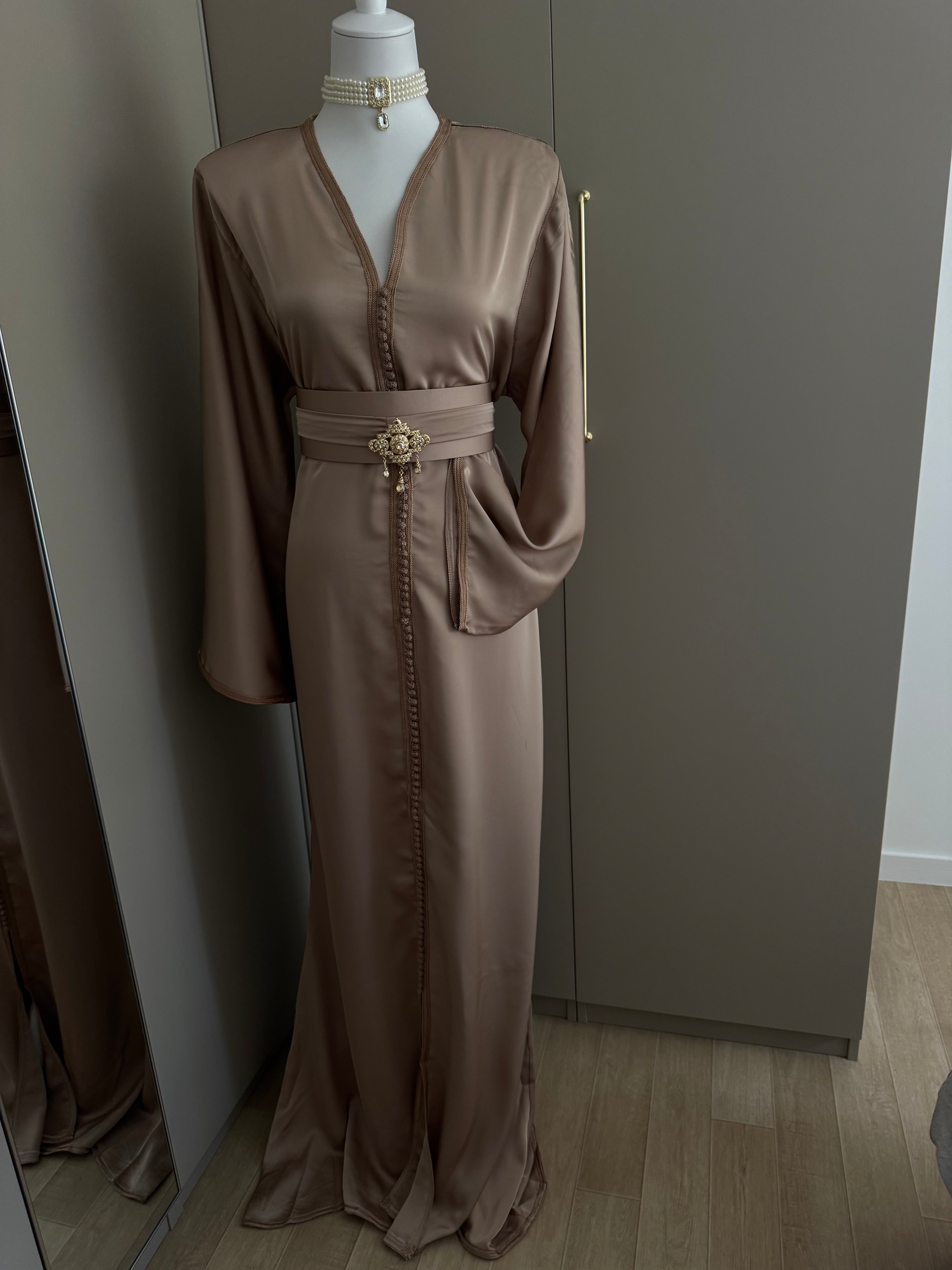 Caftan sirène drap de soie