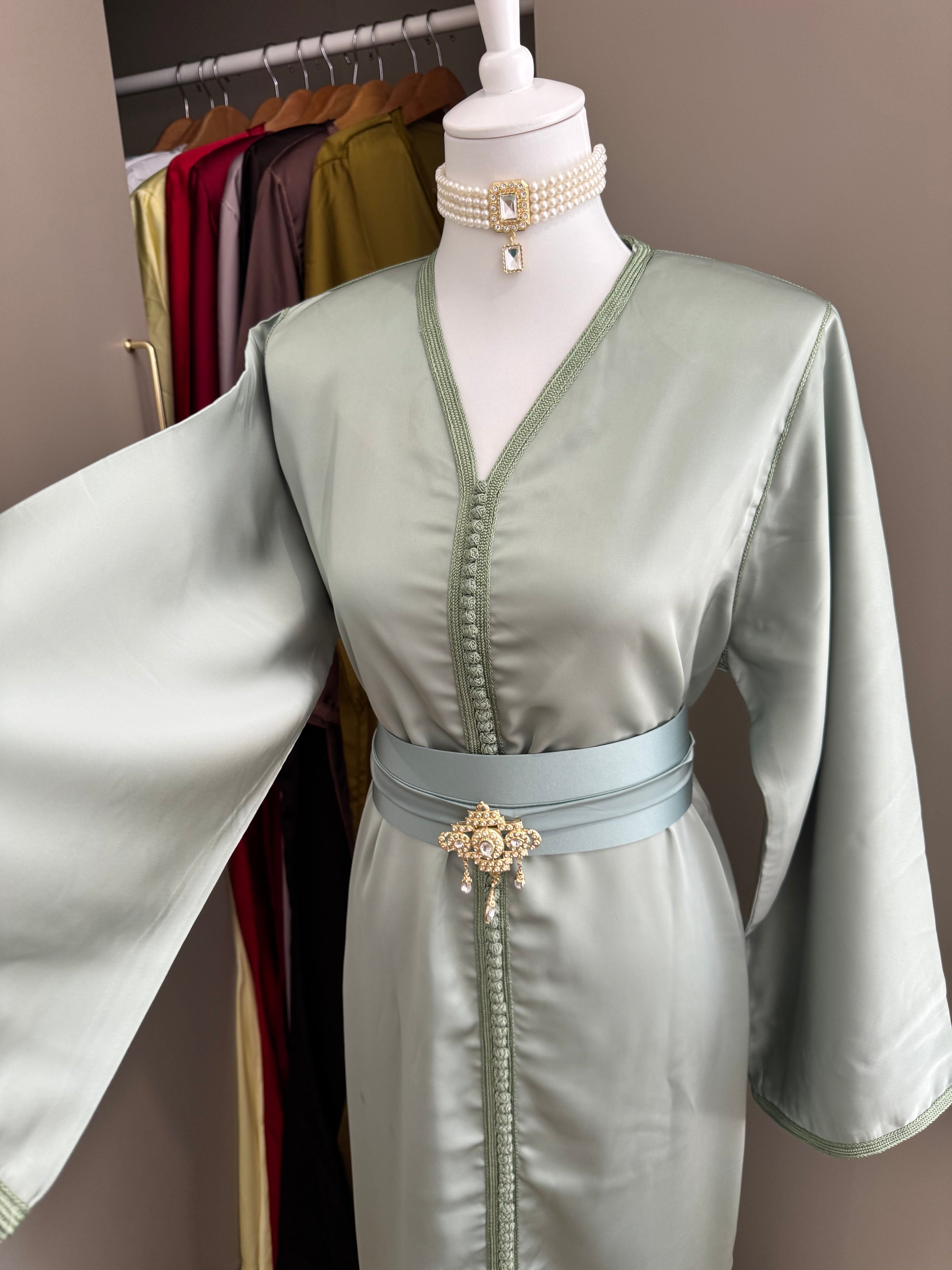 Caftan sirène drap de soie