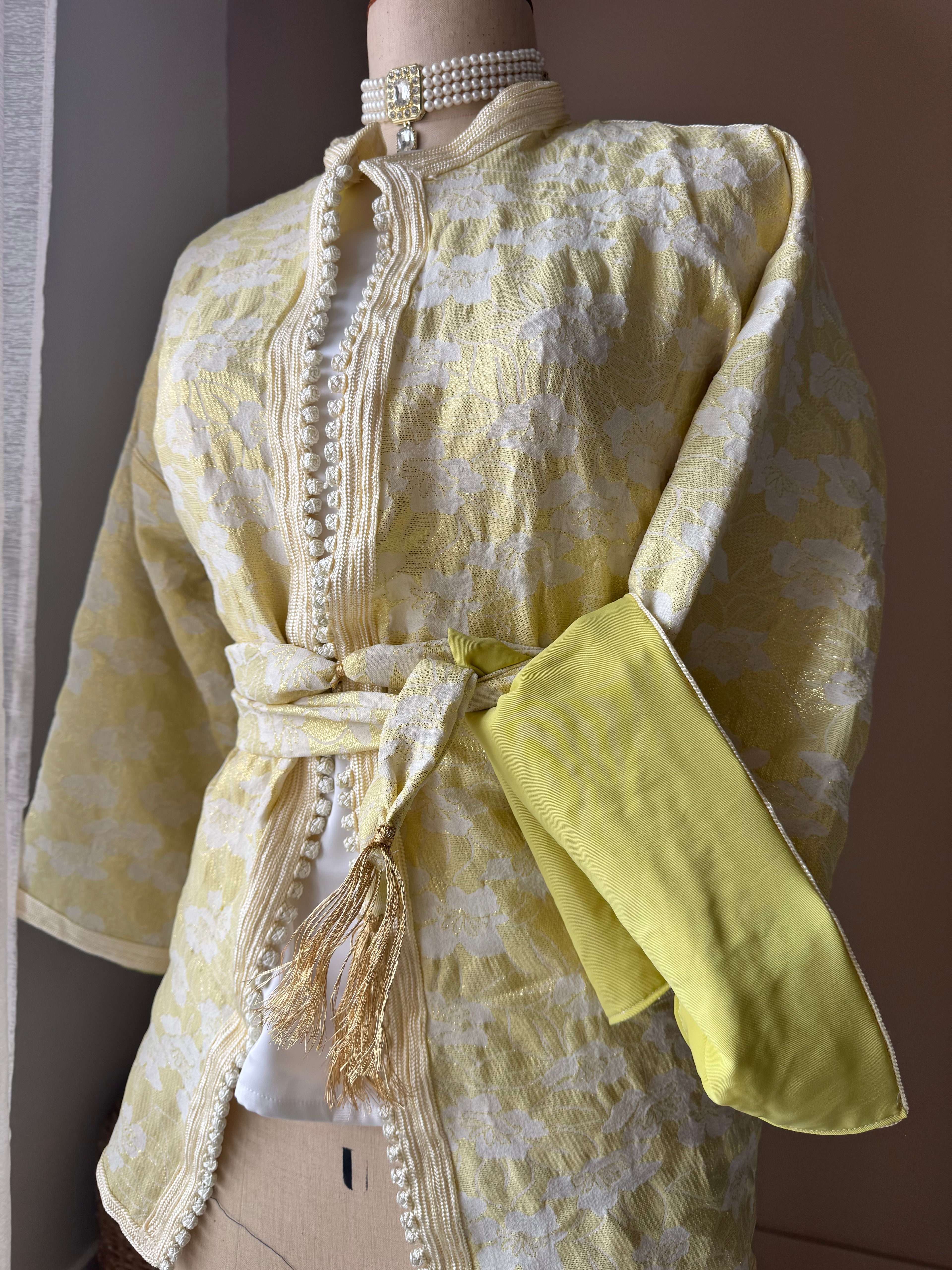 Blazer Kimono en brocard marocain