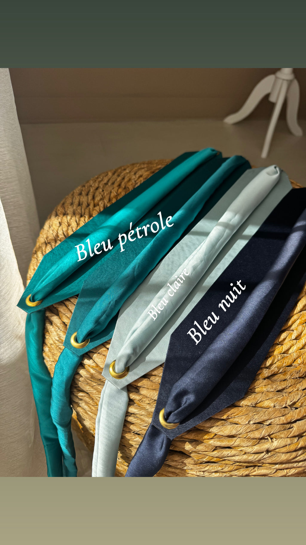 Ceinture en tissu satinée pour caftan tekchita