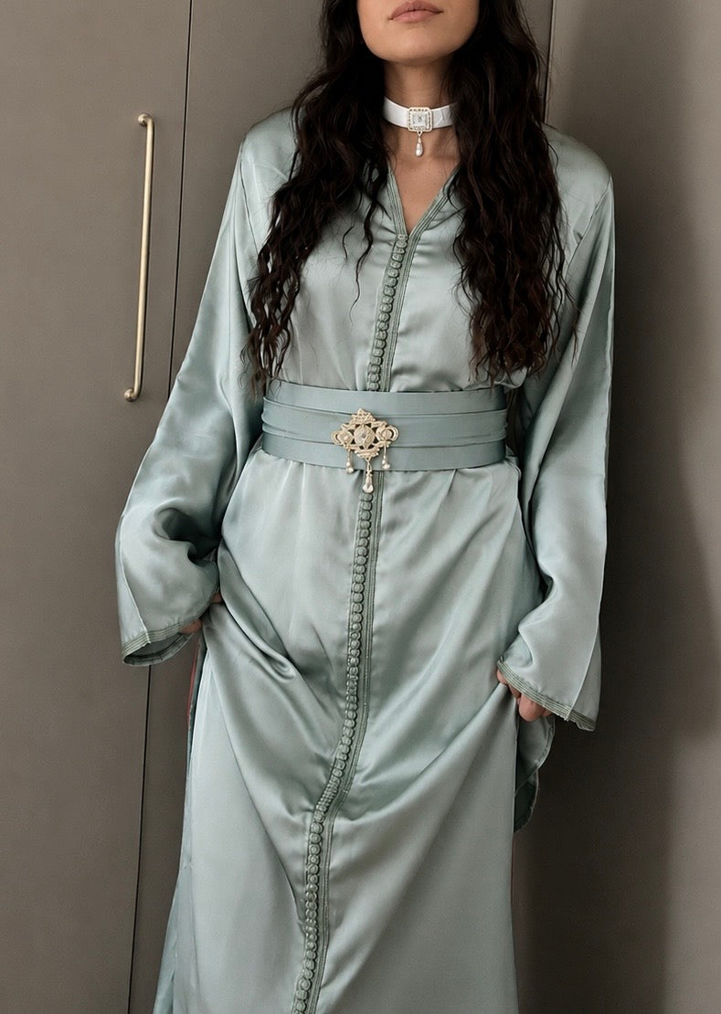 Silk mermaid caftan
