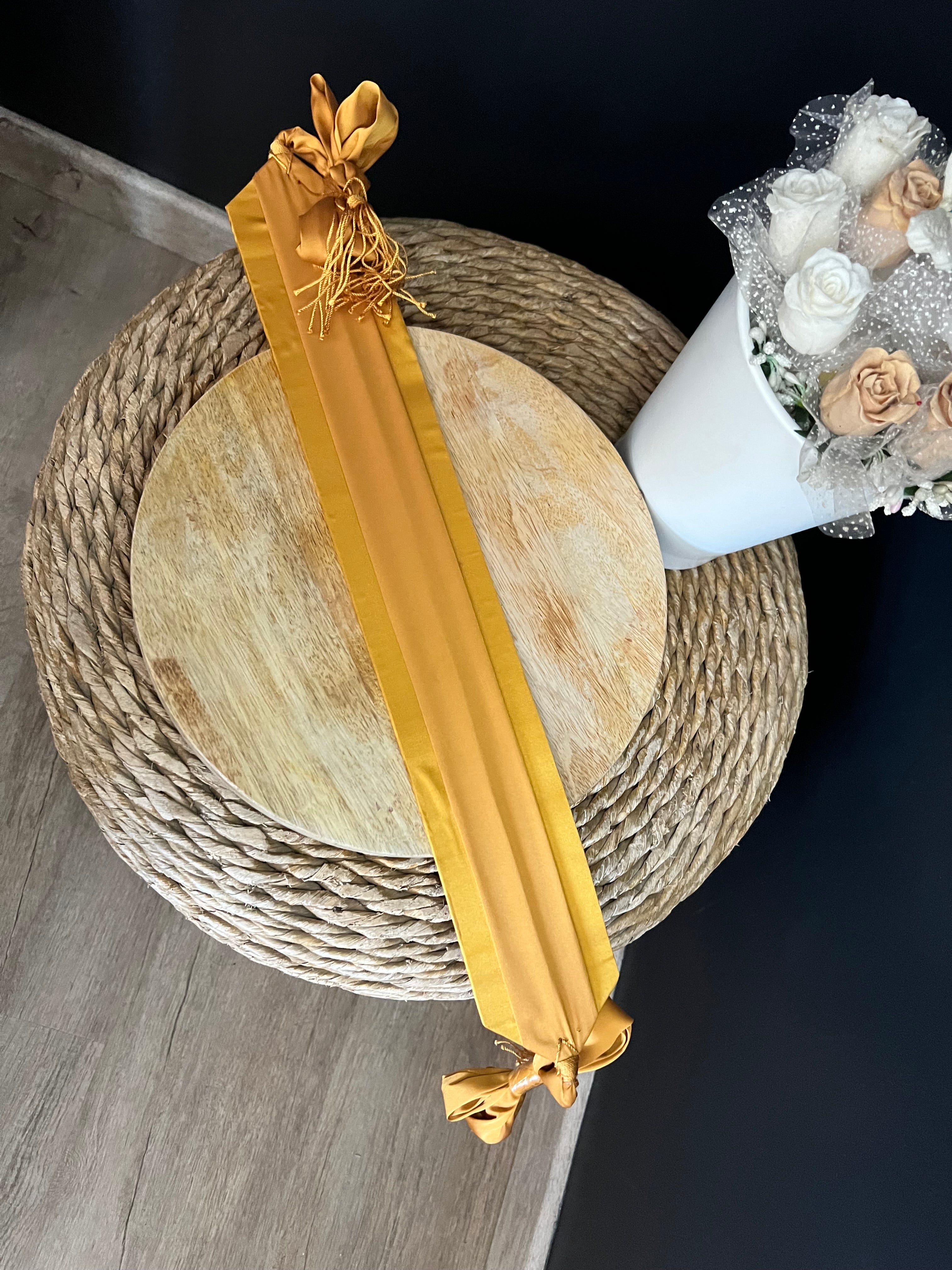 Ceinture en tissu satinée pour caftan tekchita