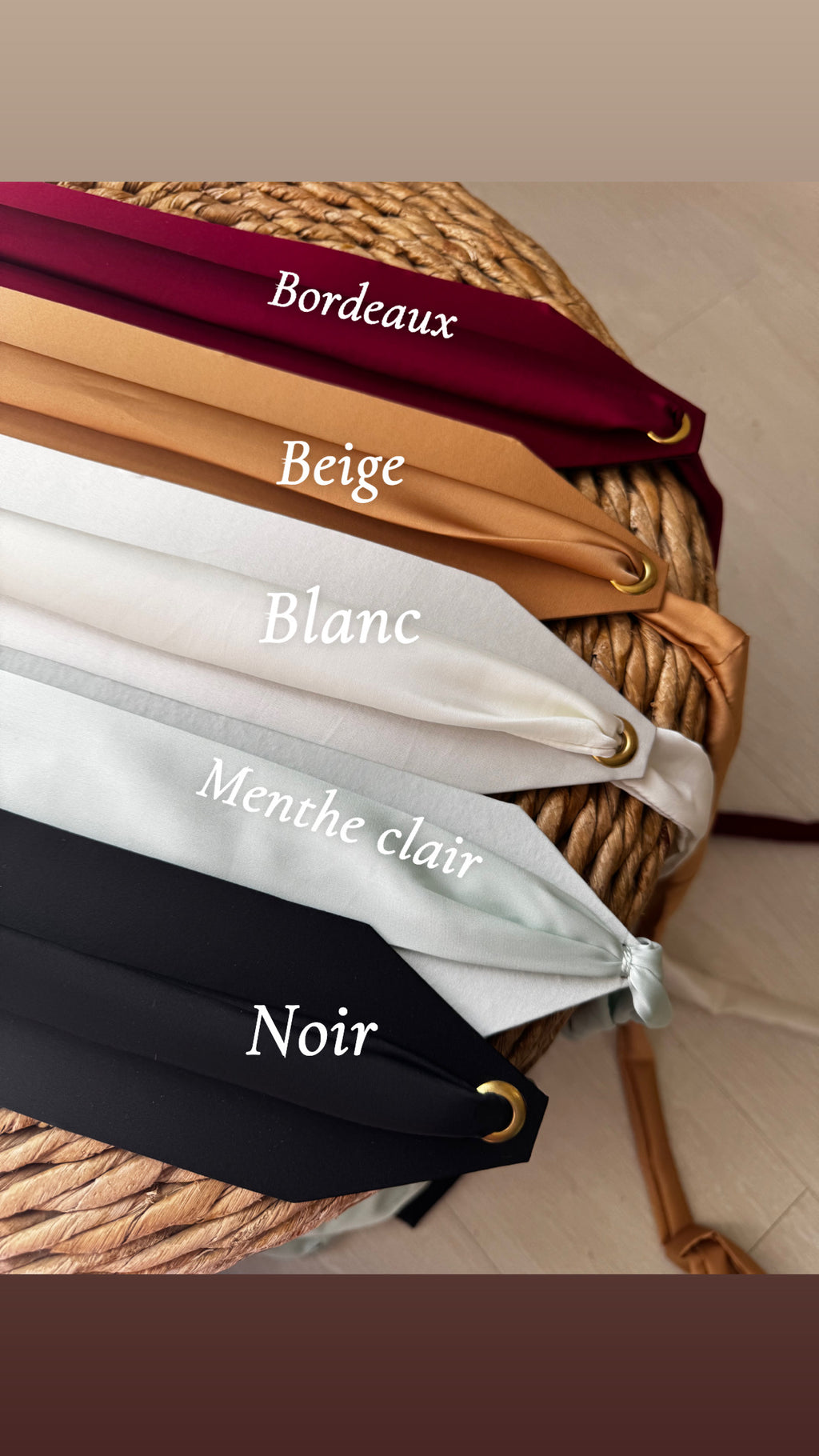 Ceinture en tissu satinée pour caftan tekchita