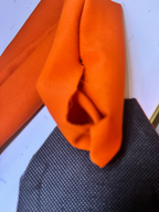 Two-tone caftan with defective belt