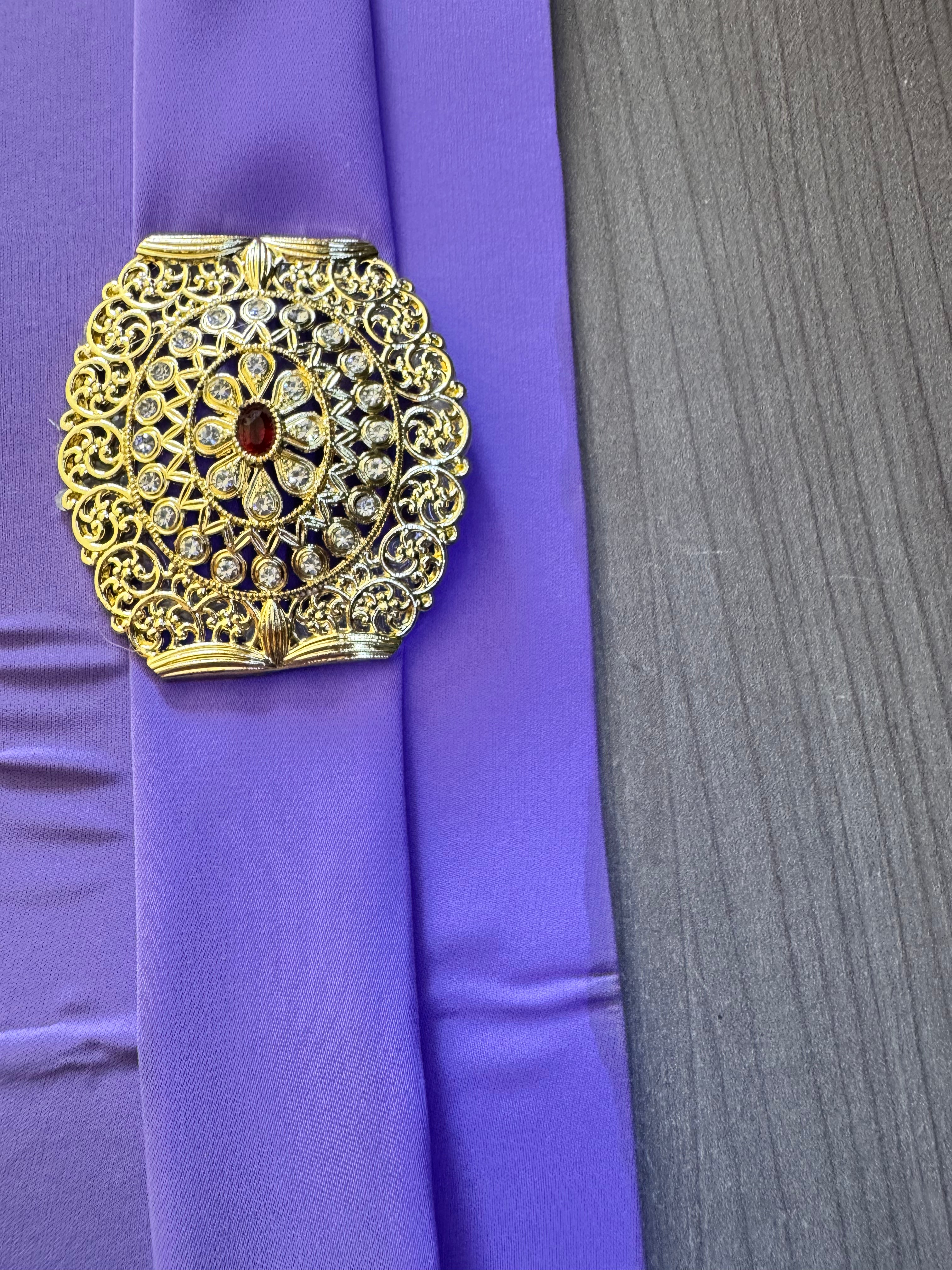 Caftan bicolore ceinture Défectueuse