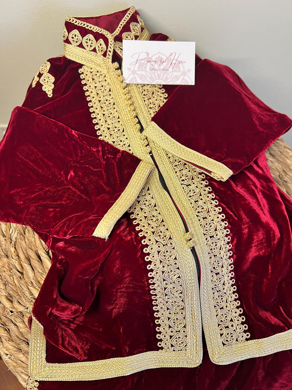 Jabador en velours 2 pièces pour garçons