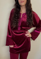 2-piece velvet Jabador set