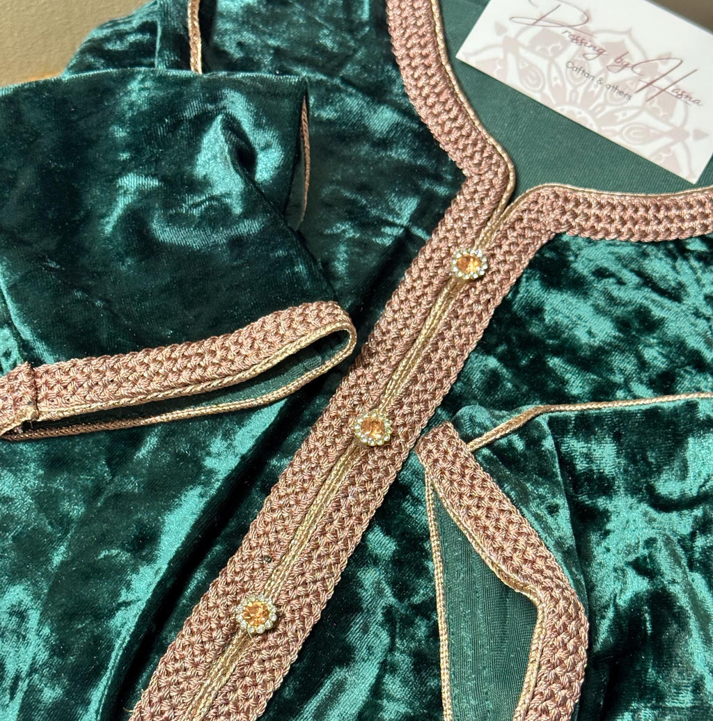 Caftan velours petite fille