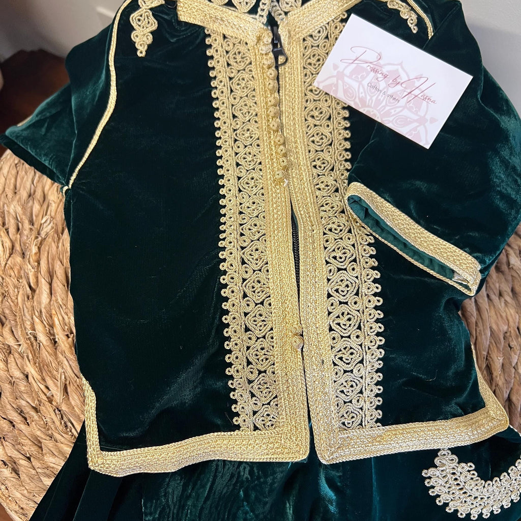 Jabador en velours 2 pièces pour garçons