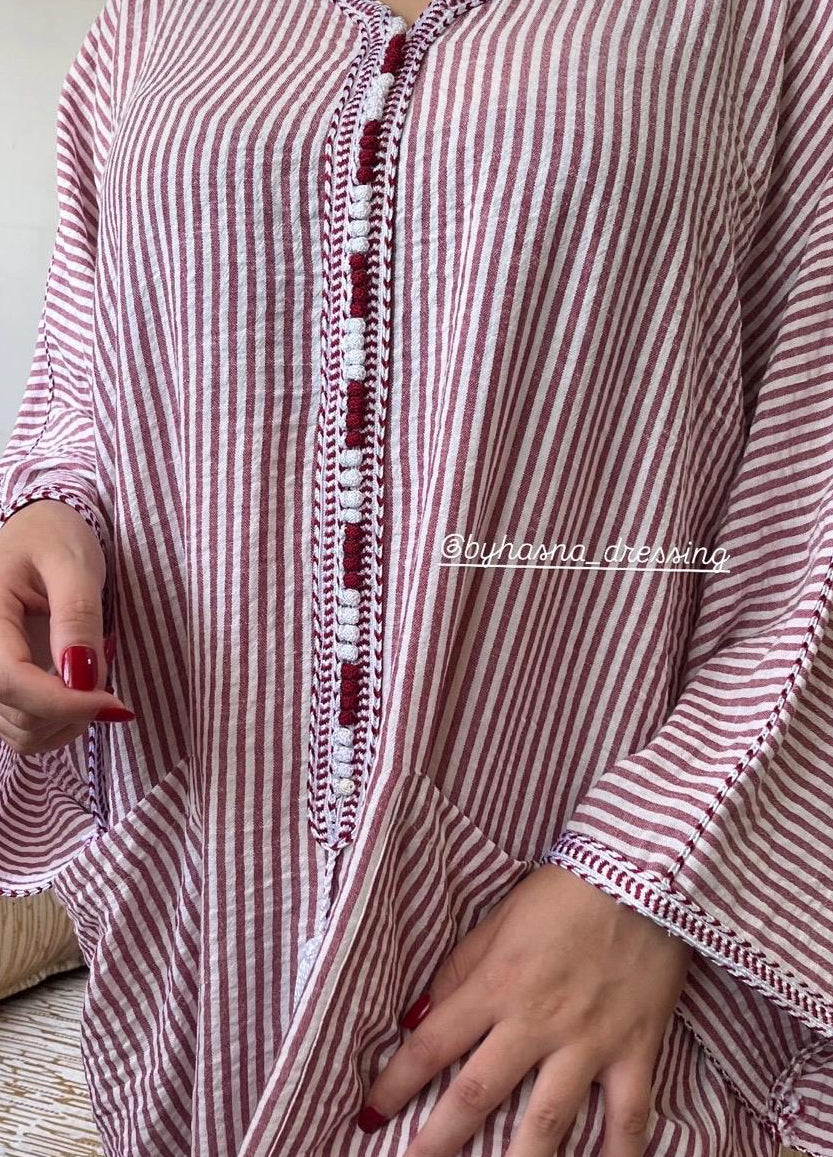 Gandoura marocaine en lin