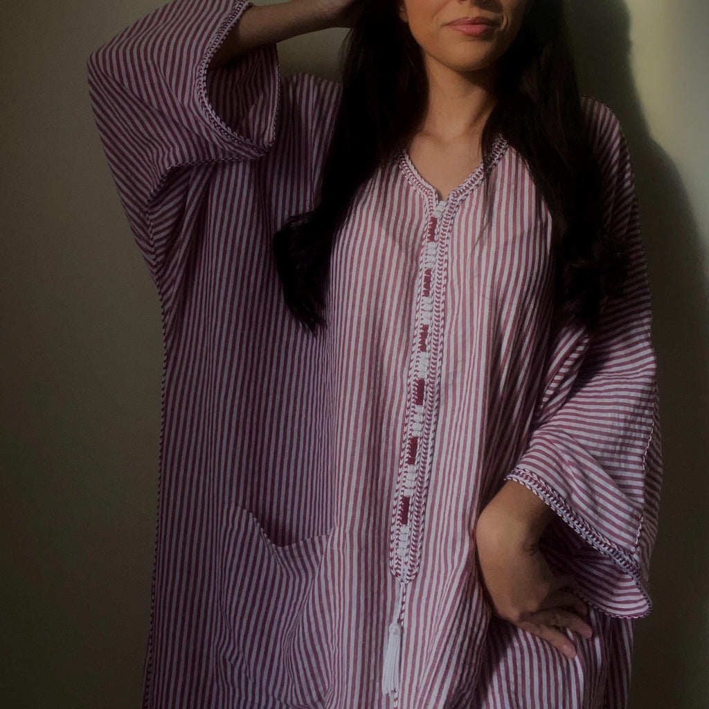Gandoura marocaine en lin