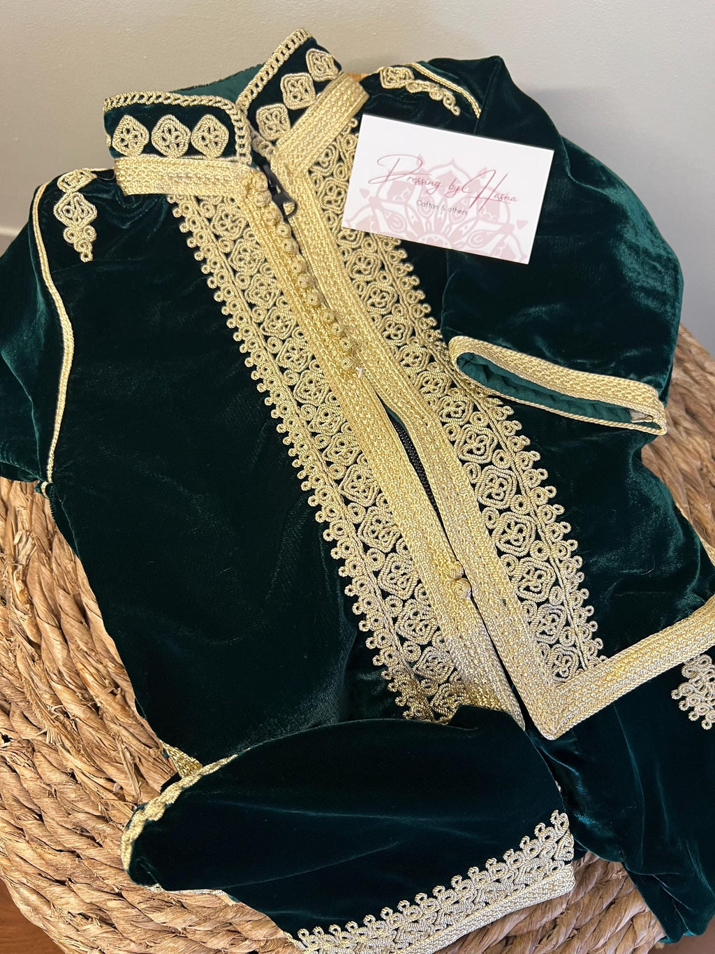 Jabador en velours 2 pièces pour garçons