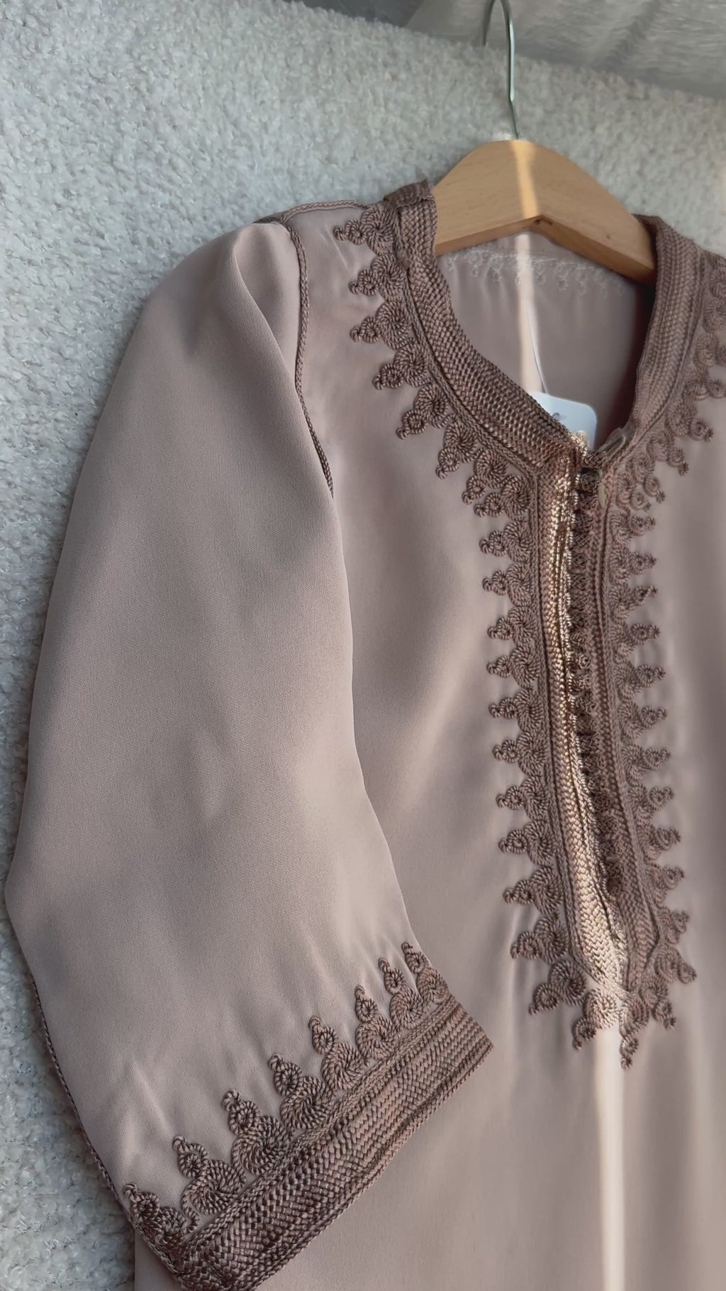 Caftan enfant en crêpe de soie - gamme prestige
